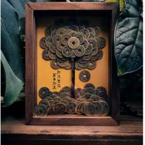 Five Emperors' Copper Coins Money Tree Decorative Ornament